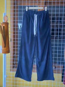 Celana corduroy Thrifthing pria wanita Baggy skinny reguler