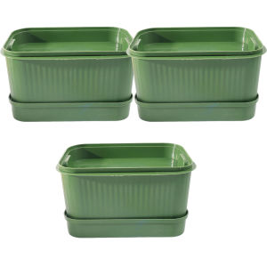 5Sets Sprouts Growing Tray / Soilless Cultivation Nursery Trays / Gardening Sprout Tray with Lid / Net Bottom Hydroponics Seed Germination Tray