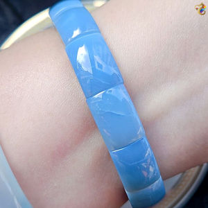 Premium Grade Rare Blue Opal Shou Pai Bracelet