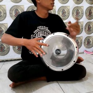darbuka sombati 9inc crom mika sp bening + tas full busa