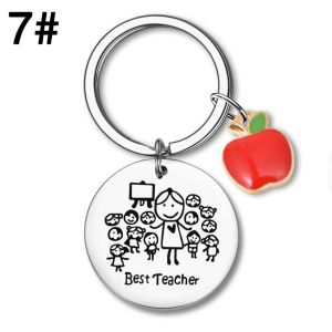 okdeals01 teachers day gifts 教师节礼物 Jewelry Thanks Key Chain Pendant Thank You Teacher Thanks Gift Keyring Backpack Charm Luxury Teacher Keychain Thank You Gift