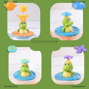 [COD] Technicolore ของเล่นอาบน้ำสำหรับเด็กวัยหัดเดิน-น้ำพุจระเข้มี4โหมดพ่นของเล่นอาบน้ำพลาสติก ABS สำหรับห้องน้ำและสระว่ายน้ำ