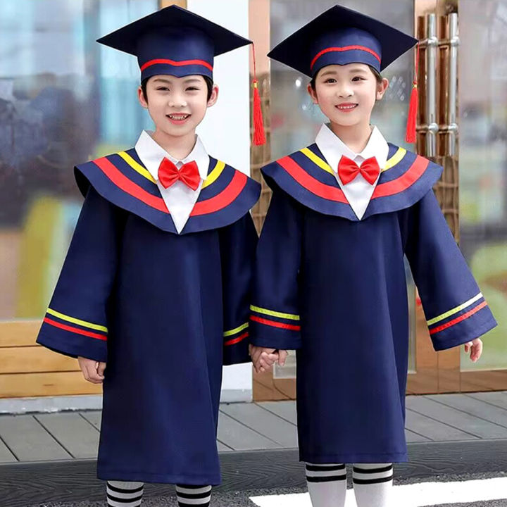 Children Kids 2021 Preschool Kindergarten Graduation Gown Shawl Tassel Cap  Set - Walmart.com