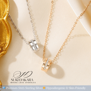 SUKI DAKARA Elegance Refined S925 Silver Waist Necklace with Premium Zircon Design