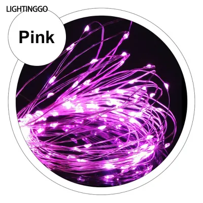 LIGHTINGGO USB LED Fairy lights Mini LED String light Silver Wire String light Party Decor Waterproof Wedding Garland Yard Decoration