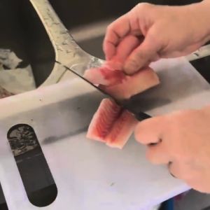 [Msia Stock] Japan High Quality Professional Kitchen Knife Multi Usage Meat Vegetable Cutting Curve Pisau Dapur 菜刀