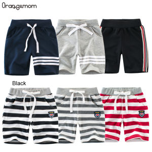 Orangemom 18-7Years Baby Boy Clothing Cotton Summer Kids Baby Shorts Elasticity Striped Baby Pants1pcs