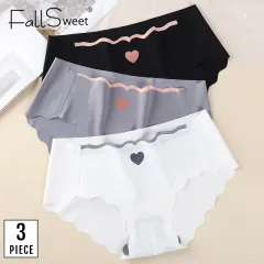 Fashion FallSweet 2 Pcs / Lot ! Cotton Underwear Women High Waist Panties  Comfortable Solid Color Underpants Plus Size M_XXXL(#beigepink)