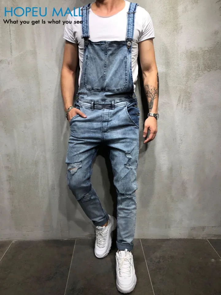 Summer Sleeveless Casual Ripped School Bag Strap Jeans Teen Fashion Jumpsuit  Jumpsuit Women's Ripped Denim Overalls Pants Color: light blue, Size: M |  Uquid shopping cart: Online shopping with crypto currencies