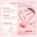 PINKFLASH แปรงแต่งหน้า 5 ชิ้น, แปรงเขียนคิ้วแบบเกลียว, แปรงอายแชโดว์, แปรงแต่งหน้า Duo Precision อเนกประสงค์, แปรงรอยเปื้อน เครื่องมือแต่งหน้าสำหรับดวงตาระดับมืออาชีพ, แปรงแป้งฝุ่น ชุดแปรงแต่งหน้า, แปรง Blusher. 