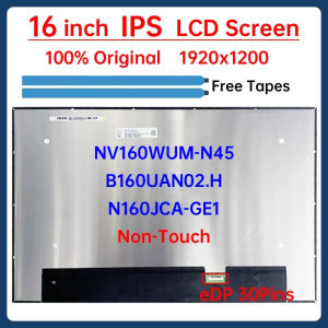 16" Laptop LCD Screen NV160WUM N45 NV160WUM-N45 B160UAN02.H N160JCA-GE1 Display Matrix Panel Replacement 1920x1200 eDP 30 Pins