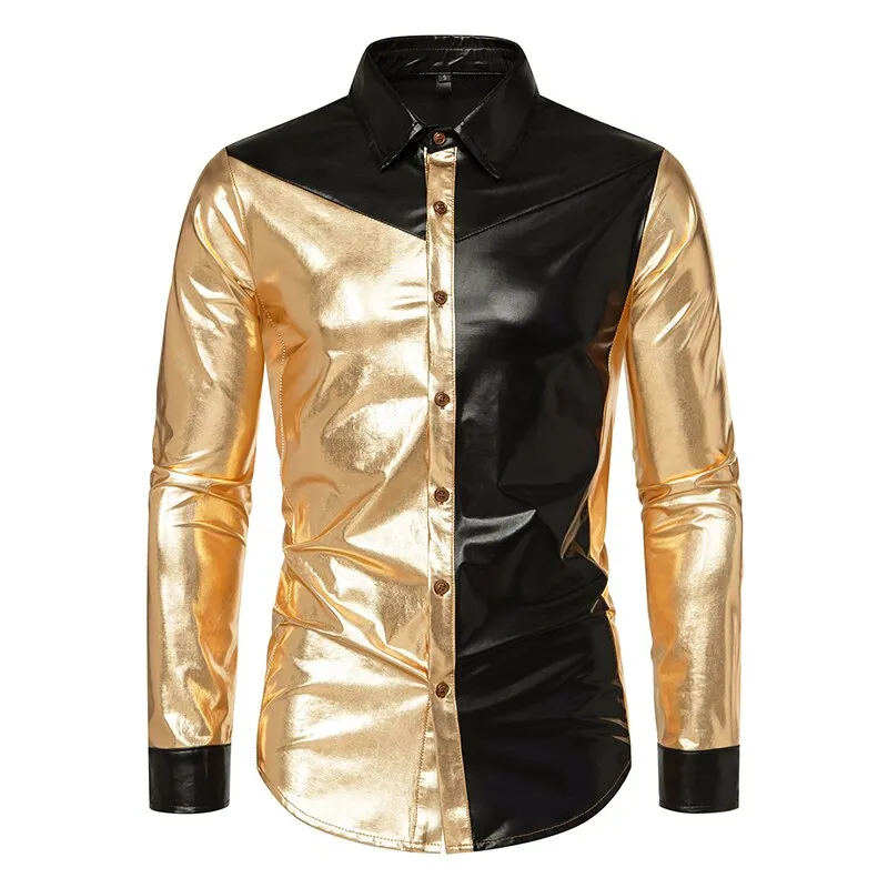 Gold deals dress shirt