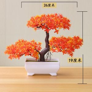 Bunga Plastik Hias Pajangan pot Tanaman Dekorasi pohon Bonsai Cantik