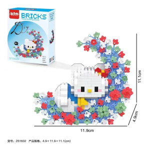 Produk eksklusif kami Character with Moonlight New Exclusive ProdMainan Balok Kartun Nano Block DIY Mainan Blok Susun Anak 3D Puzzle Boneka Kartunuct Sanrio Character Cute Bricks Toys for Girls Mini Bricks
