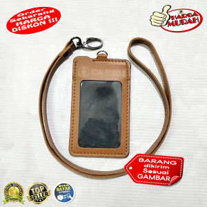 Tempat Id Card ISTANA PRESIDEN Custom Nama Kulit / Id Card Holder Istana Gantung / name tag istana