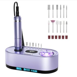 FZC 45000 RPM Electric Nail Drill Machine Kit Portable Rechargeable For Gel Nails Polishing Manicure Salon Tool