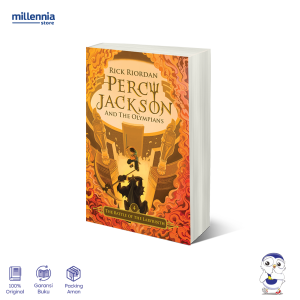 Novel Percy Jackson 4 The Battle Of The Labyrinth Republish - Rick Riordan - Fantasi Terjemahan - Millennia