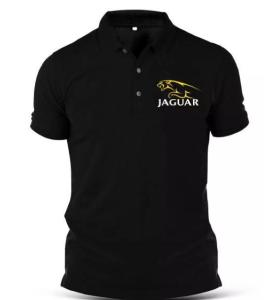 Embroidery Logo Sport Car Racing Streetwear Collar T-Shirt For Men/Women With Regular Cutting Code jagu01