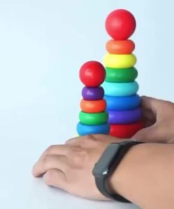 JLT Big Size Wooden Rainbow Stacker