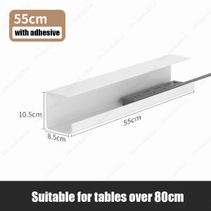 🇸🇬 [READY STOCK] Under Desk Cable Management Under Table cable organizer Tray 40cm/55cm/70cm No-Drill Cable Organiser Rack shelf Power Strip Holder