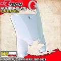 HONDA CRF 250 450 R - RX 2021 2022 2023 2024 - RACETECH RTECH Front Number Plate Cover - Papan Nomor Start Depan Adventure Trail GTX Gasstrack Supermoto Motocross Original - Merah Putih Hitam Gray - R-TBCRFRS0022 R-TBCRFBN0022 R-TBCRFNR0022 R-TBCRFGR0022. 