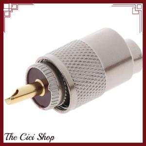 [The Cici Shop] 1PCS UHF PL259 Male Plug Straight Solder Connector Adapter for RG8U RG58-3