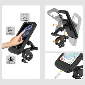 Motorcycle Waterproof/rainproof Touchable Phone Holder 360°adjustable Motorcycle Phone Holder
