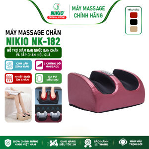 Máy massage lòng bàn chân bắp chân Nikio NK-182 kết hợp bi xoay 360 độ và nhiệt hồng ngoại