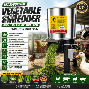Large Capacity Electric Vegetable Cutter Chopper Machine Heavy Duty Farm Use Agricultural Food Waste Vegetable Shredder for Livestock Feed