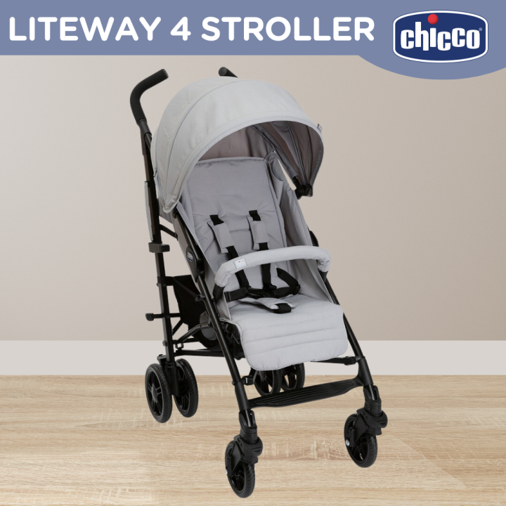 Chicco Lite Way Lightweight Basic Stroller Grey Suitable for