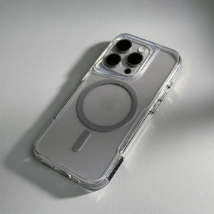 Sanptoch Cho Magsafe trong suốt pha lê Vỏ điện thoại Cho iPhone 15 14 13 12 Pro Max Mềm cạnh Nhựa TPU + Acrylic Cứng Bìa Cho iPhone 15 Pro Max Trong Suốt chống sốc dùng trong quân sự Vỏ bảo vệ