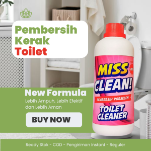 Pembersih Kerak Lumut Noda Membandel Kamar Mandi Toilet WC Viral Ampuh Aman Tanpa HCL Miss Clean