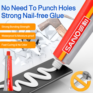 Strong Nail-Free Glue High Viscosity Sticky Metal Wall Mirror Tile Bathroom Shelf Strong Glue 强力免钉胶