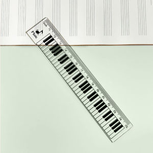 Keyboard design Ruler 15cm Stationery Measuring Scale Ruler Music Gift Pembaris