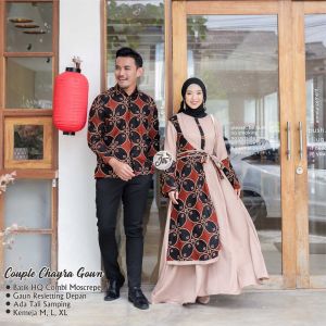 Gamis Dress Chayra Batik Kawung Besar Exclusive Baju Lebaran Real Pict / spesial promo / gamis terbaru / gamis batik terbaru / Best Seller !!!