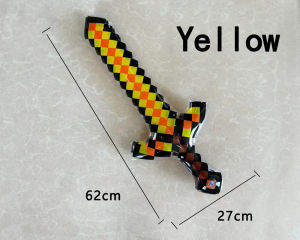 Inflatable Pretend Play Minecraft Pixel Craft Swords Axe Miner Pickaxe Balloon for Boys Party Supplies