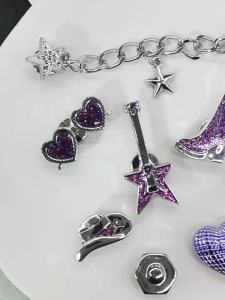 [Free Shipping] Rock Music Clog Shoe Charms DIY Chain Accessories Garden Shoe Buckles Detachable Shoe Decoration Accessories