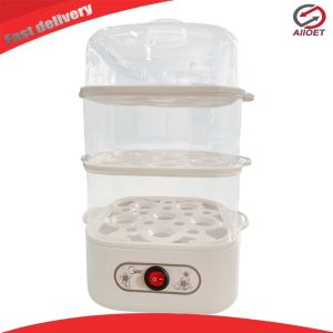 【Alloet】 Automatic Egg and Food Steamer with Multiple Layers Portable Design for Quick and Healthy Meals