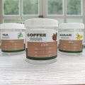 Toples Tempat Kopi Teh Gula custom label stiker anti air. 
