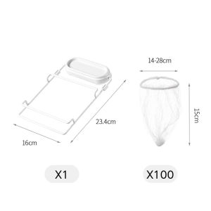 ตะแกรงกรองเศษอาหาร  ตาข่ายกรองเศษอาหาร พร้อมถุงกรองแยกเศษอาหาร ใช้สำหรับ ซิงค์ล้างจาน ล้างผักผลไม้ ใช้งานสะดวก ไม่เปลืองพื้นที่ แข็งแรง ทนทาน