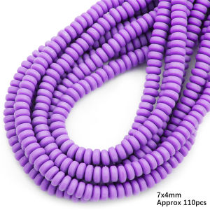 110pcs phẳng Vòng Polymer hạt đất sét nhựa đĩa miếng đệm lỏng HANDMADE HẠT cho DIY làm đồ trang sức vòng tay dây chuyền thủ công 39cm/15"