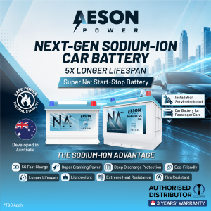 [Installation/Onsite Provided] AESON NaForce Pulse Sodium Ion 12V Car Battery Suitable for Start Stop Function H5 LN2 H6 LN3 H7 LN4 H8 LN5 L2 Q85L S95L