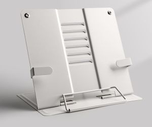 SG seller🎀Desk Book Stand Document Holder Heavy Duty Metal Reading Stand Black for Book Magazine Menu iPad