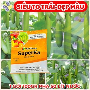 SUPERKA KALI TRUNG LƯỢNG 50%K₂O+18%S | Dưỡng Trái Cà Xanh – Bóng Mượt – Cuống Dai – Giảm Nứt Thối – Giữ Màu Xanh Tươi – Nhập Khẩu Châu Âu – Gói 100G