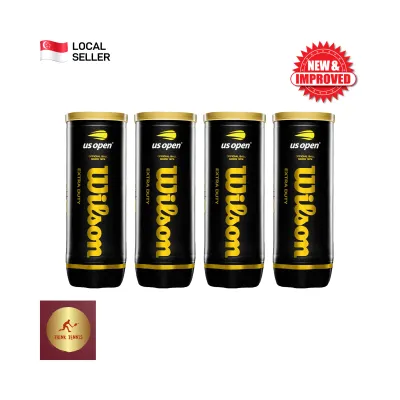 Wilson US Open Extra Duty Tennis Balls (4 cans~12 balls)
