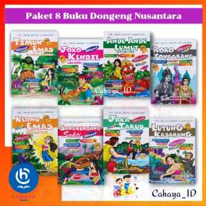 Paket Hemat 8 Buku Anak Cerita Rakyat Nusantara Billingual Full Colour
