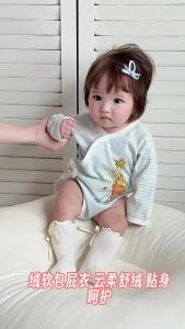 Baby warm romper jumpsuit made of pure cotton a Newborn-style outerwear romper for boys and girls baby jumpsuit infant clothing