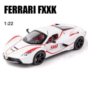 โมเดลรถเหล็ก FERRARI 98 รถเหล็กมีไฟมีเสียง เปิดประตูได้ สเกล1/32 มีลานวิ่งได้ เฟอร์รารี 98 รถสปอร์ต 32162 # รถของเล่น