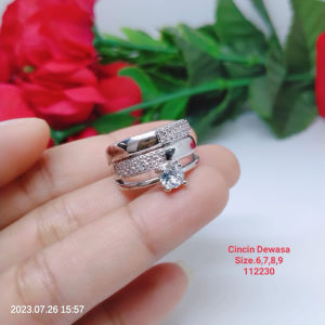 Cincin Silver Wanita Perhiasan Aksesoris Lapis Emas Titanium Tembaga Xuping Terlaris C52