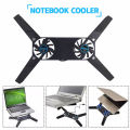 พัดลมระบายความร้อนโน๊ตบุ๊ค  พัดลมระบายความร้อน Cooler Notebookพกพาสะดวก  Notebook Cooler Padพัดลมโน๊ตบุ๊คแบบพกพาพับได้ สำหรับโน๊ตบุ๊ค B23. 